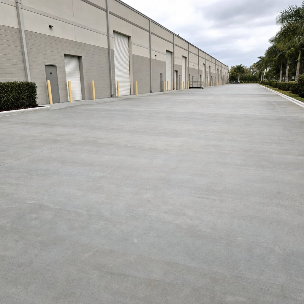 industrial concrete floor project in Fayetteville