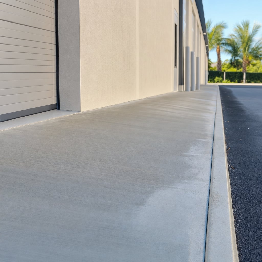 industrial concrete floor project in Orlando